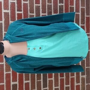 The North Face medium hoodie emerald green